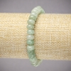 Brățară pe elastic din nefrit natural, rondel neted, diametrul 8x5 mm, lungime 18 cm ±