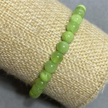 Brățară pe elastic din onix natural, mărgele netede, diametrul de 6 mm+