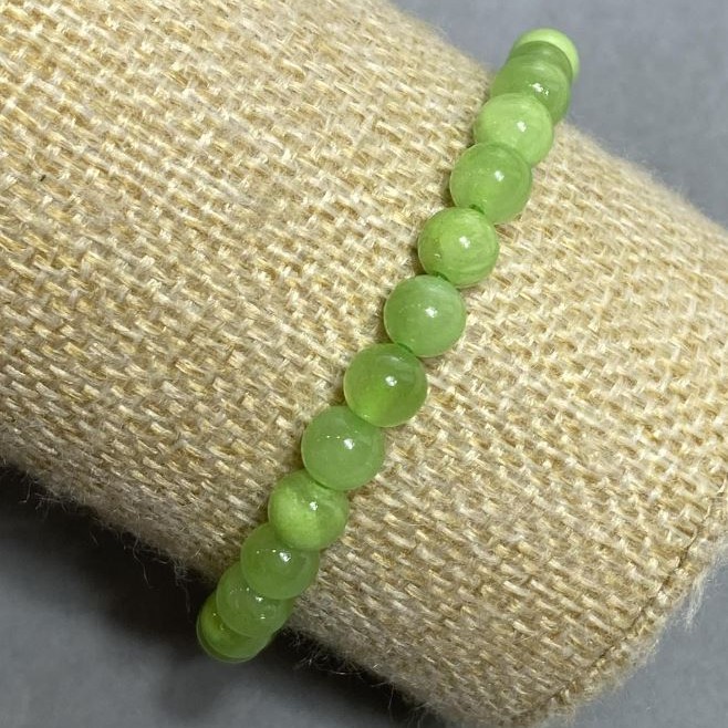 Brățară pe elastic din onix natural, mărgele netede, diametrul de 6 mm+