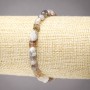 Brățară elastică din agat Botswana, fațetare, diametrul 8×6 mm+