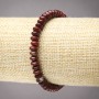 Brățară pe elastic din jasper roșu, rondel neted, diametrul 6x3 mm+