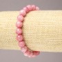 Brățară pe elastic din turmalină sintetică, mărgele netede, diametrul 8 mm+