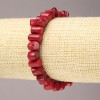 Brățară pe elastic natural din coral tăiat, diametrul 11×6 mm+