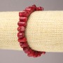 Brățară pe elastic natural din coral tăiat, diametrul 11×6 mm+