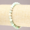 Brățară pe elastic din piatră naturală crizopraz, mărgele netede, diametru 6 mm+