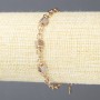 Brățară Xuping placare cu aur 18K cu strasuri albe, grosime 4 mm, lungime 17–21 cm