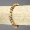 Brățară elastică din jasper peisaj, bile netede, diametru 6 mm+
