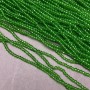 Mărgele din cristal cehesc pe fir, verzi deschise, transparente, rondel tăiat, diametru 3×2,5 mm, lungime 36 cm + -