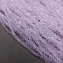 Mărgele din cristal ceh pe fir roz pal transparent, rondel tăiat, diametrul 3,5×3 mm, lungime 36–38 cm +