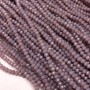 Mărgele mov mat din cristal ceh pe fir, rondel facetat, diametru 3,5×3 mm, lungime 36–38 cm +