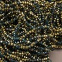 Mărgele din cristal cehesc pe sfoară, asortiment smaragd transparent cu acoperire, rondele tăiate, diametrul 3,5×3 mm, lungime 36-38 cm