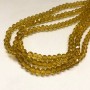Mărgele din cristal ceh, pe fir, portocaliu-piersic transparent lucios, rondel tăiat, diametrul 6×4,5 mm, lungime 38–40 cm +
