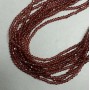 Mărgele din cristal ceh pe fir, maro transparent, rondel facetat, diametrul 3,5×3 mm, lungime 32 cm