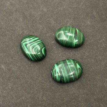 Cabochon piatră de malahit mat 20x15 mm +