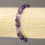 Brățară pe elastic – piatră naturală ametist fațetat, diametrul 10x7 mm+