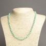 Colier din jasper imperial verde deschis (presat) bile netede, diametrul 6 mm, lungime 45 cm