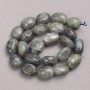 Mărgele pe fir din labradorit, fațetate, diametrul 16×13 mm, lungime 40 cm