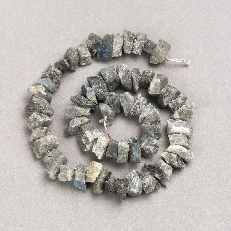 Mărgele din labradorit brut, formă lacrimiformă, diametru 13×8 mm, lungime 41 cm