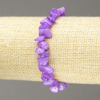 Браслет на гумці Кварц тонований крихта, діаметр 8мм+