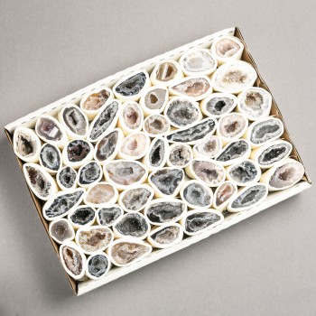 Geodă decorativă de agat, asortiment mic (pentru 1 bucată)