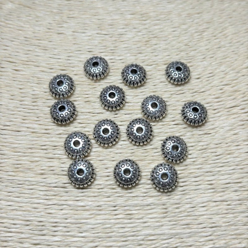 Furnitură mărgea-inserație internă, diametrul 2 mm +/-; diametrul 10×5 mm +/-; ambalaj 20 g +/-; 15 buc +/-