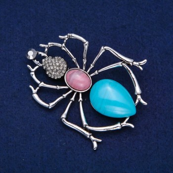 Брошка Мураха сріблястий метал 72х57мм +