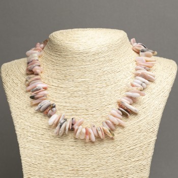 Colier din opal natural, ciob în formă de ac, diametru 18×6 mm, lungime 45 cm