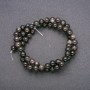 Mărgele din piatră naturală – Obsidian argintiu, bilă netedă, diametru 6 mm (+/-), lungime 38 cm