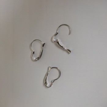 Știfturi pentru cercei din metal deschis, pereche, 20×12 mm +