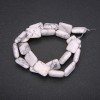 Mărgele din kaolin natural, dreptunghiulare, 13×18 mm, lungime 38 cm