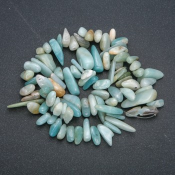 Șnur din amazonit natural, granule, diametru 15×6 mm, lungime 42 cm +