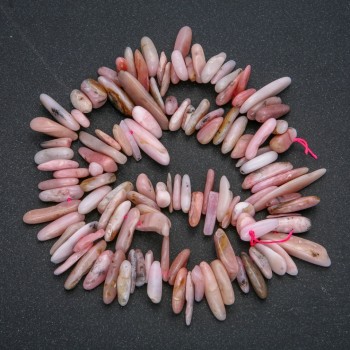 Șnur din opal natural, fragmente în formă de ac, diametrul 18x6 mm, lungime 41 cm +