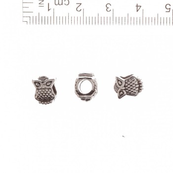 Mărgea Pandora Bufnița 10×8mm, diametrul găurii 5 mm, ambalaj de 20 g, +/-13 buc