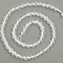 Mărgele din piatră naturală – Cristal de munte, fațetate, diametrul 6 mm, lungime 38 cm +