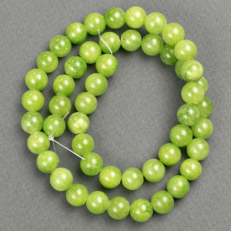 Mărgele Onix din acrilic artificial pe șnur, bile netede, diametru 8,5 mm, lungime 40 cm