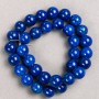 Mărgele pe șnur Lazurit (acrilic sintetic) bile netede, diametrul 12 mm ±, lungime 40 cm ±