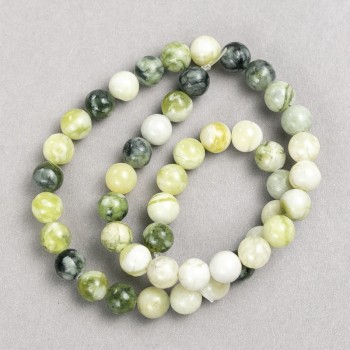 Mărgele Ofit (acrilic artificial) pe șnur, bilă netedă, diametrul 8,5 mm +/-, lungime 38 cm+