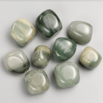Piatră decorativă Serafinit cu fațetare 21x16 mm (+-) ambalaj 100 g
