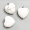 Pandantiv Inimă din kaholong, diametrul 27x25x10 mm+
