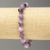 Brățară pe elastic, ametist tăiat în facete, diametrul de 8×8 mm ±, lungimea 18 cm+