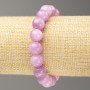Brățară pe elastic cu kunzit (acrilic) bile netede, diametrul 10 mm, lungime 18 cm