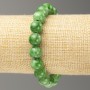 Brățară pe elastic cu chrysoprază (acrilic artificial) bile netede, diametrul de aproximativ 10 mm, lungime 18 cm