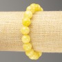 Brățară pe elastic cu citrin (acrilic artificial) mărgele netede, diametrul 10 mm, lungime 18 cm