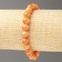 Brățară Coral portocaliu (acrilic artificial), diametru 8 mm, lungime 18 cm, mărgele lucioase pe elastic