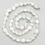 Mărgele din angelit verde, fațetate, pe șnur, diametru 7×7 mm, lungime 38 cm