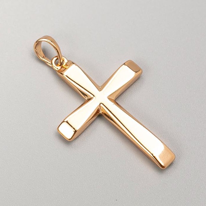 Pandant Xuping Cruce placare cu aur 18K, diametrul 34×22 mm+
