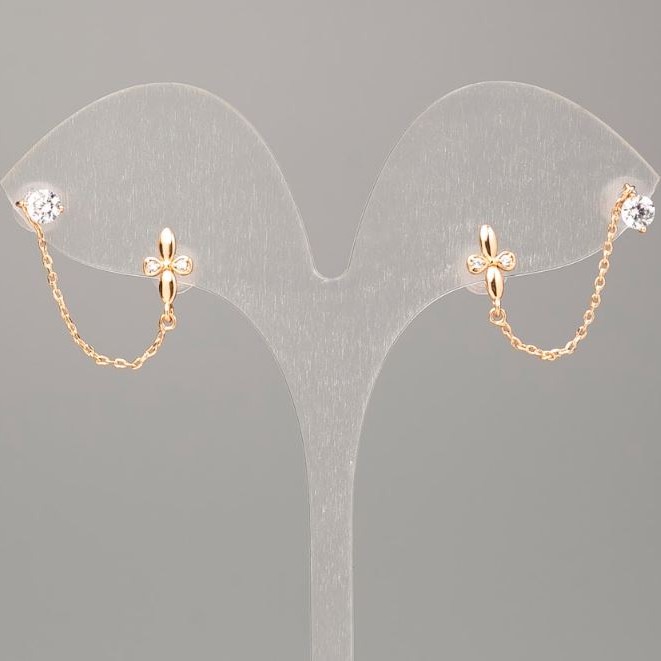 Cercei Xuping cu placare aur 18K