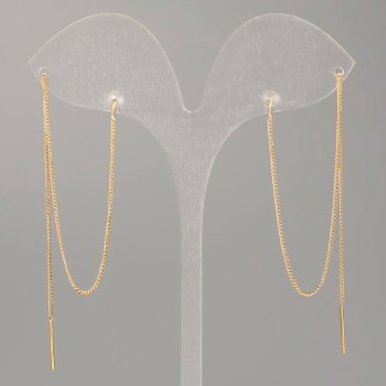 Cercei cu știft Xuping, placare cu aur 18K