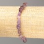 Brățară din piatră naturală ametrin, șlefuită, diametrul 8x5 mm (+/-), lungimea 18 cm (+)