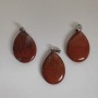 Pandantiv picătură din jasper roșu 2,5×1,8 cm